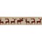 Northlight Beige and Red Plaid Buffalo with Reindeer Christmas Wired Craft Ribbon 2.5" x 16 Yards